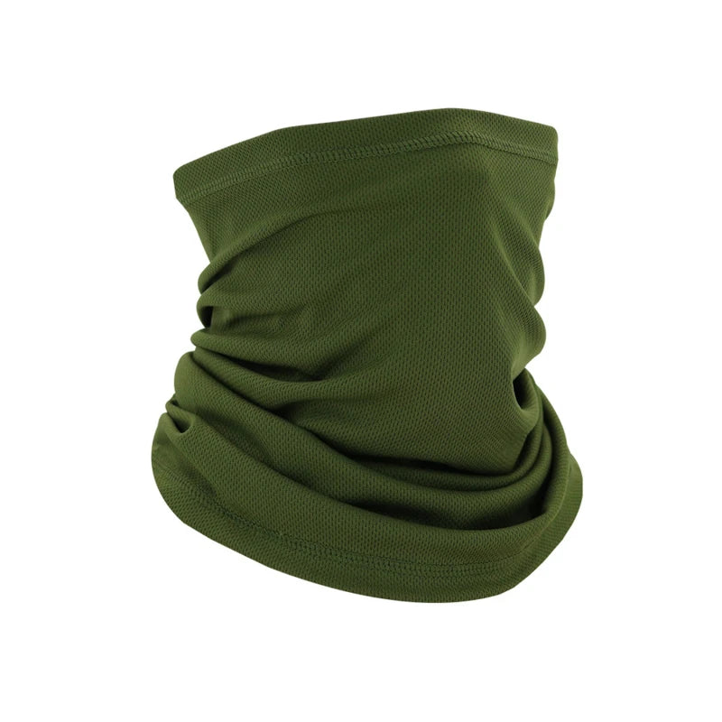 Men’s Windproof Neck Gaiter & Elastic Tube Scarf — Ear Cover, Half Face Sun Shield Headband Bandana