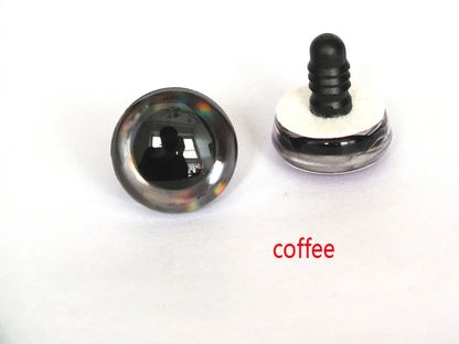 20PCS 3D Colorful Trapezoid Doll Eyes — 12 Colors, Sizes 9mm–35mm for DIY Crafting & Toy Making