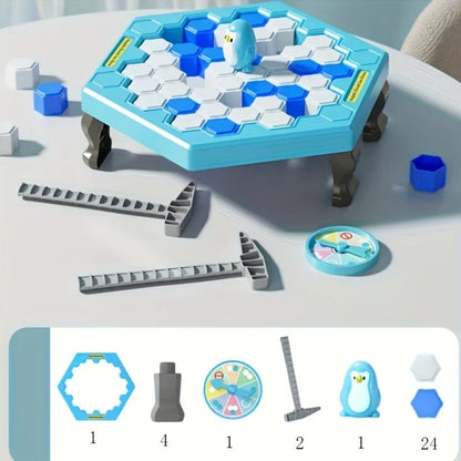 Save Penguin Ice Breaker Toy – Knocking & Disassembling Wall Board Game, Interactive Novelty Toy for Fun