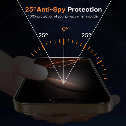 2PCS Privacy Ceramic Screen Protector for iPhone – Anti-Spy Tempered Film for iPhone 17/16/15/14/13/12/11 Pro Max, XR, XS, SE & More