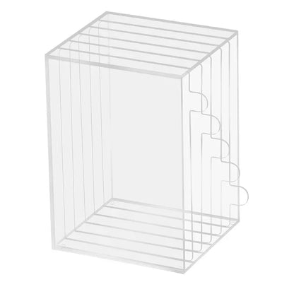 5 Layer Acrylic Nail Display Stand - Transparent Dustproof Manicure Color Card Holder for Salon & Home Use