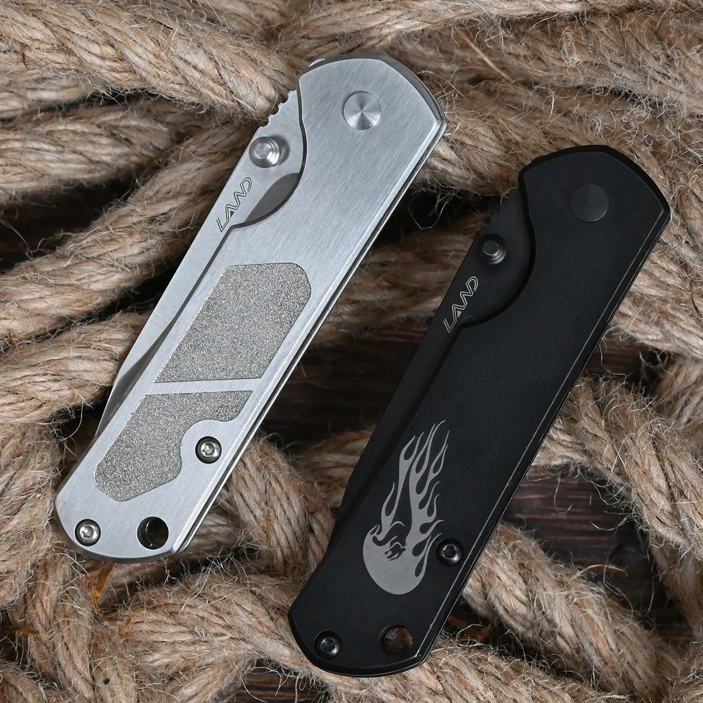 LAND 710/711 Outdoor Folding Knife – Pocket Nail File, Camping, Survival, Fishing & Hunting EDC Tool