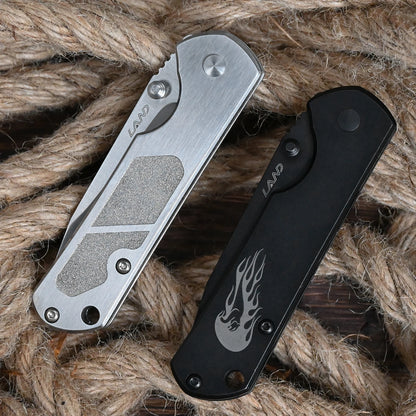 LAND 710/711 Outdoor Folding Knife – Pocket Nail File, Camping, Survival, Fishing & Hunting EDC Tool