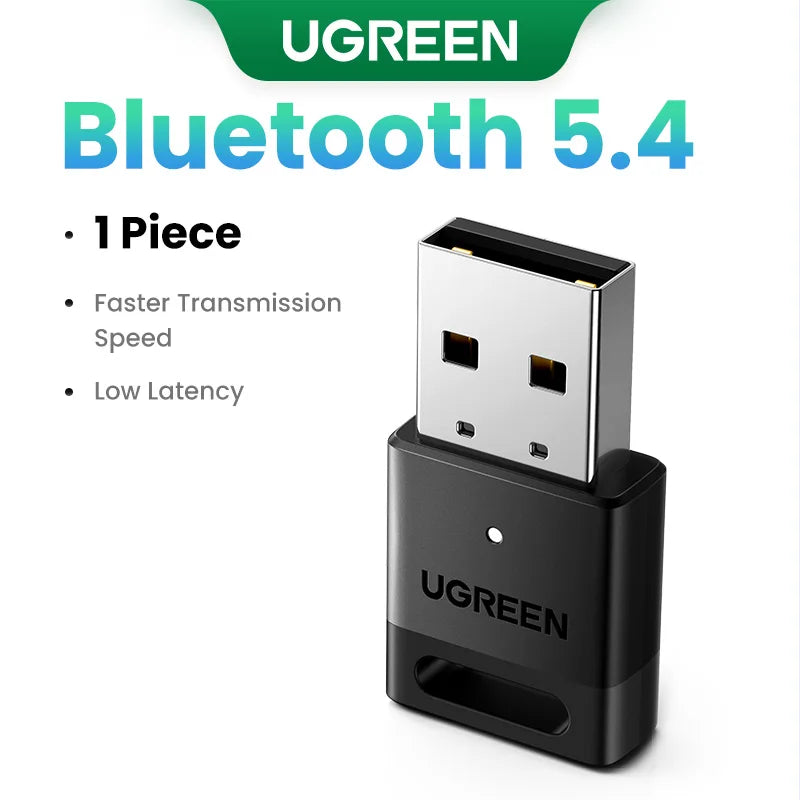 Bluetooth 5.4 USB Adapter for PC – Wireless Dongle for Mouse, Keyboard, Audio & Music Receiver Transmitter