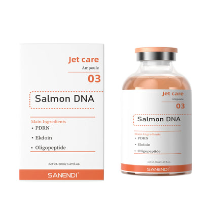 PDRN Salmon DNA Facial Serum - Skin Booster Ampoule & Beauty Salon Care Kit for Glowing Skin