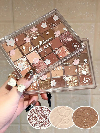20-Color Matte Eyeshadow Palette – Long-Lasting Korean Makeup for Women’s Eye Cosmetics