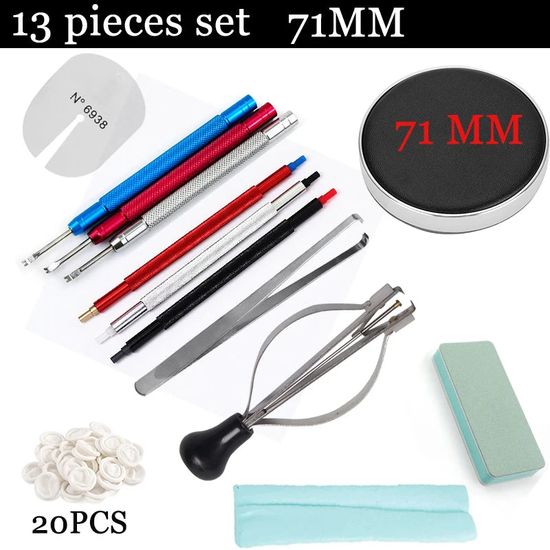 Watch Movement Casing Cushion Pads – Leather Protective Holder for Repair & Battery Change (1/4/6/9/13PCS)