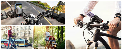 Joyroom 2024 Universal Bike & Motorcycle Phone Holder – One-Hand Operation Shockproof Mount for 4.7-7" Phones
