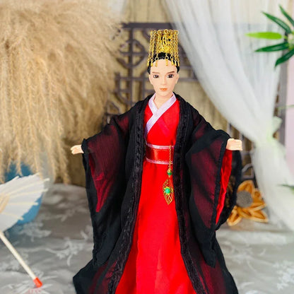 30cm 1/6 Prince Hero Man Doll – Chinese Ancient Costume Martial Arts Figure Desktop Decor Gift