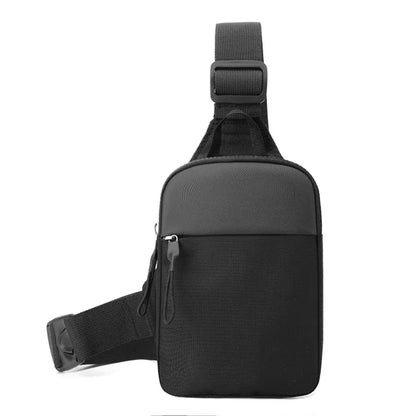 Men’s Small Canvas Chest Bag – Fashion Mini Crossbody Shoulder Sling Bag for Sport & Phone