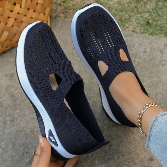 Women’s Casual Summer Sneakers - Lightweight Solid Flat Shoes for Everyday Four Season Wear