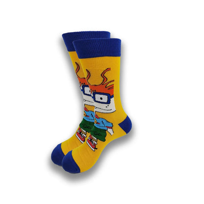 Cartoon Animation Fashion Socks for Men & Women – Autumn Winter Street Style Trendy Casual Combed Cotton Socks