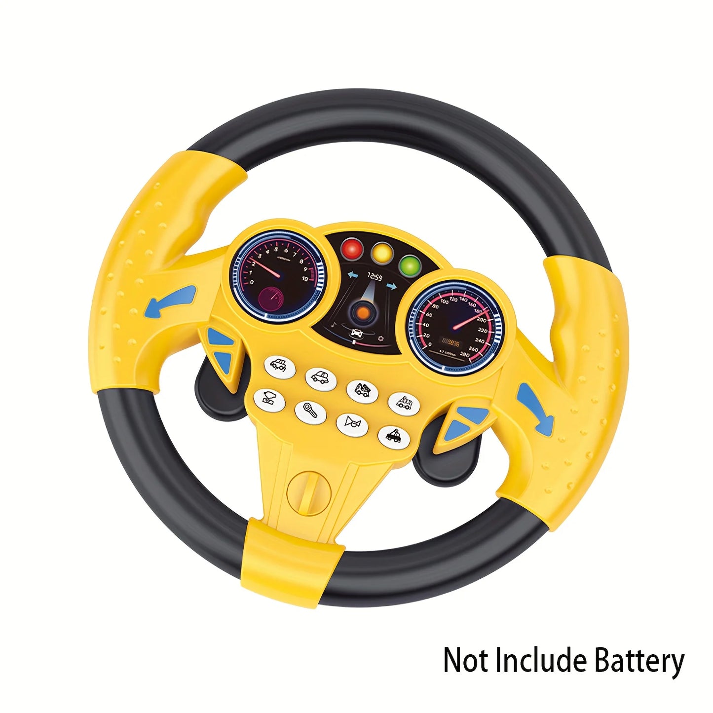 Kids Steering Wheel Toy - Creative Educational Car Driving Pretend Play Gift for Children Holiday Fun