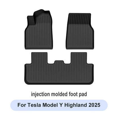 Tesla Model Y Juniper 2025+ TPE Floor Mats Set – Premium All-Weather Cargo & Trunk Liner, Wear-Resistant Car Interior Foot Protection Mats