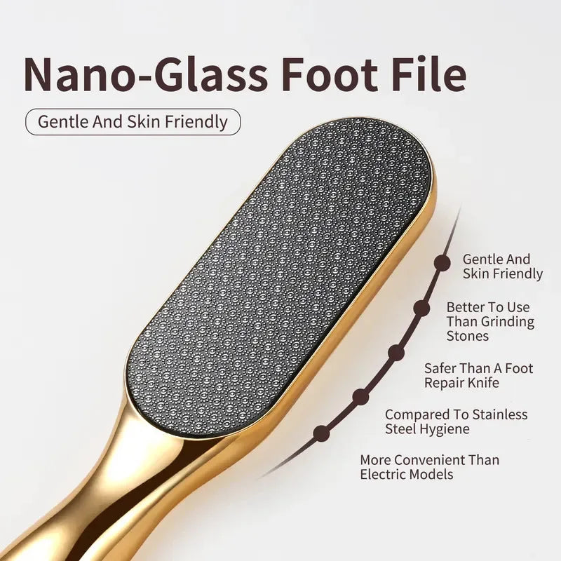 Nano Glass Foot File - Hanging Design for Removing Dead Skin and Smoothing Rough Feet