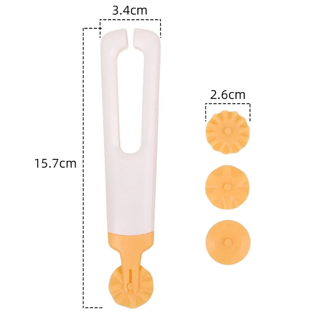 Plastic Baking Lattice Roller Cutter – Dough, Pizza, Pie & Cookie Pastry Net Wheel Tool for Kitchen Craft Accessories