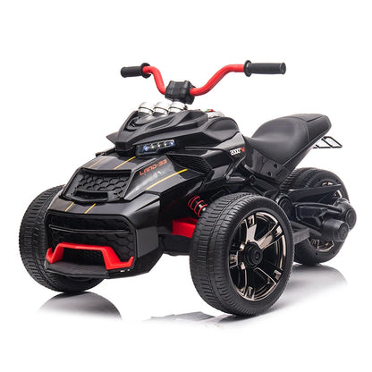 12V Kids 3-Wheel ATV Ride-On Toy – Battery-Powered Electric Vehicle with Lights & Music for Ages 3-8