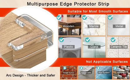 Clear Table Corner Protectors – Baby Safety Furniture Edge Guards, Anti-Collision Corner Covers