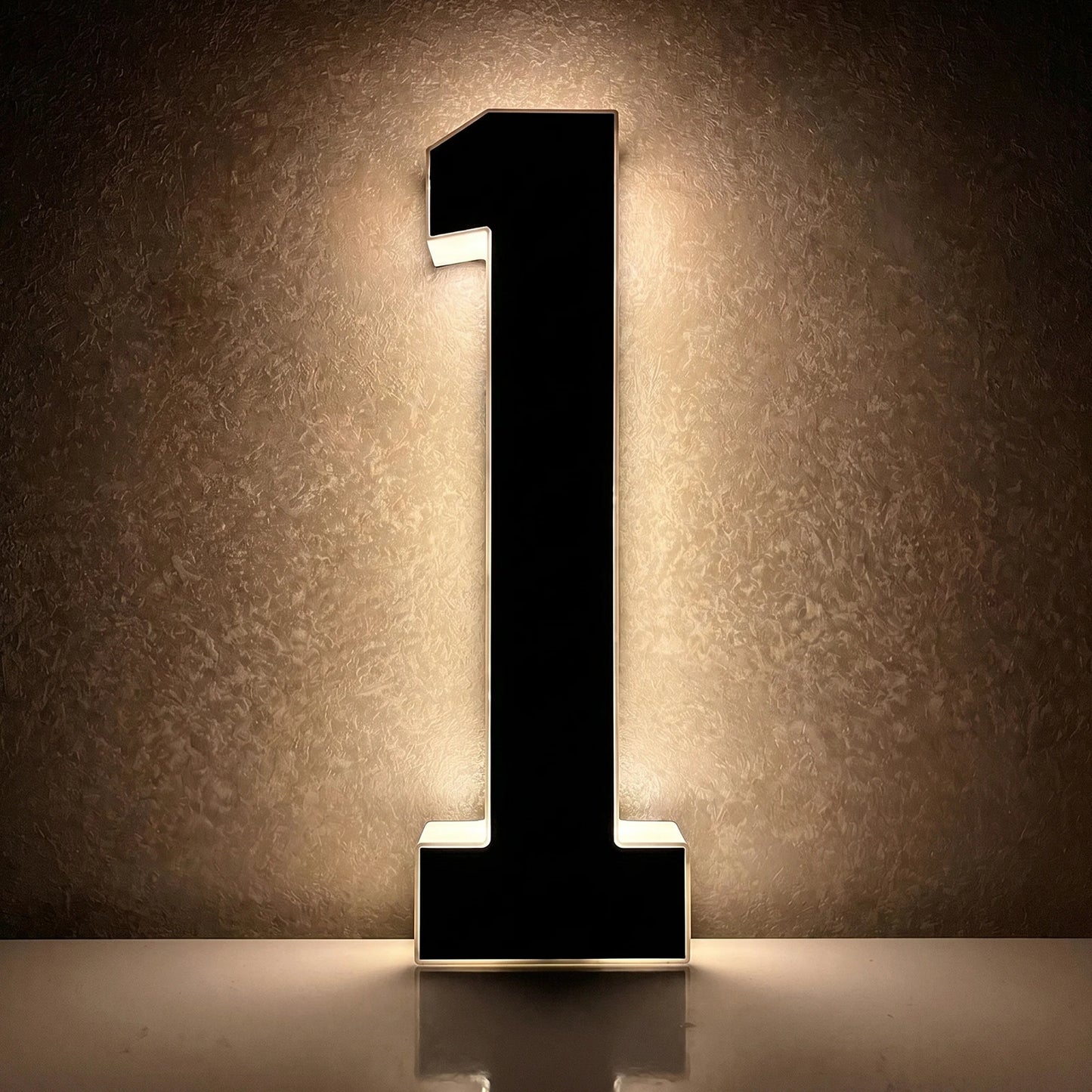 Solar LED House Number Light - Waterproof Light-Up Address Sign for Outdoor Home Decor