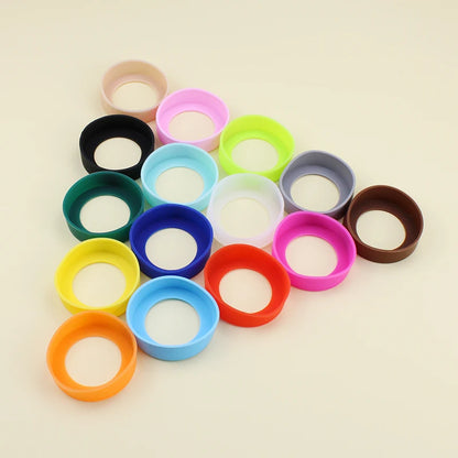 70mm Silicone Cup Bottom Cover – Anti-Skid Coaster Sleeve for Water Bottles and Cups