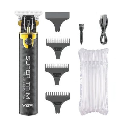 VGR T9 Professional Hair Trimmer – Rechargeable Electric Barber Clippers, Metal Haircut Machine for Men V-082