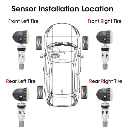 JMCQ USB Android TPMS Tire Pressure Monitoring System – 5 Internal/External Sensors with Display & Alarm for Car Navigation Radio