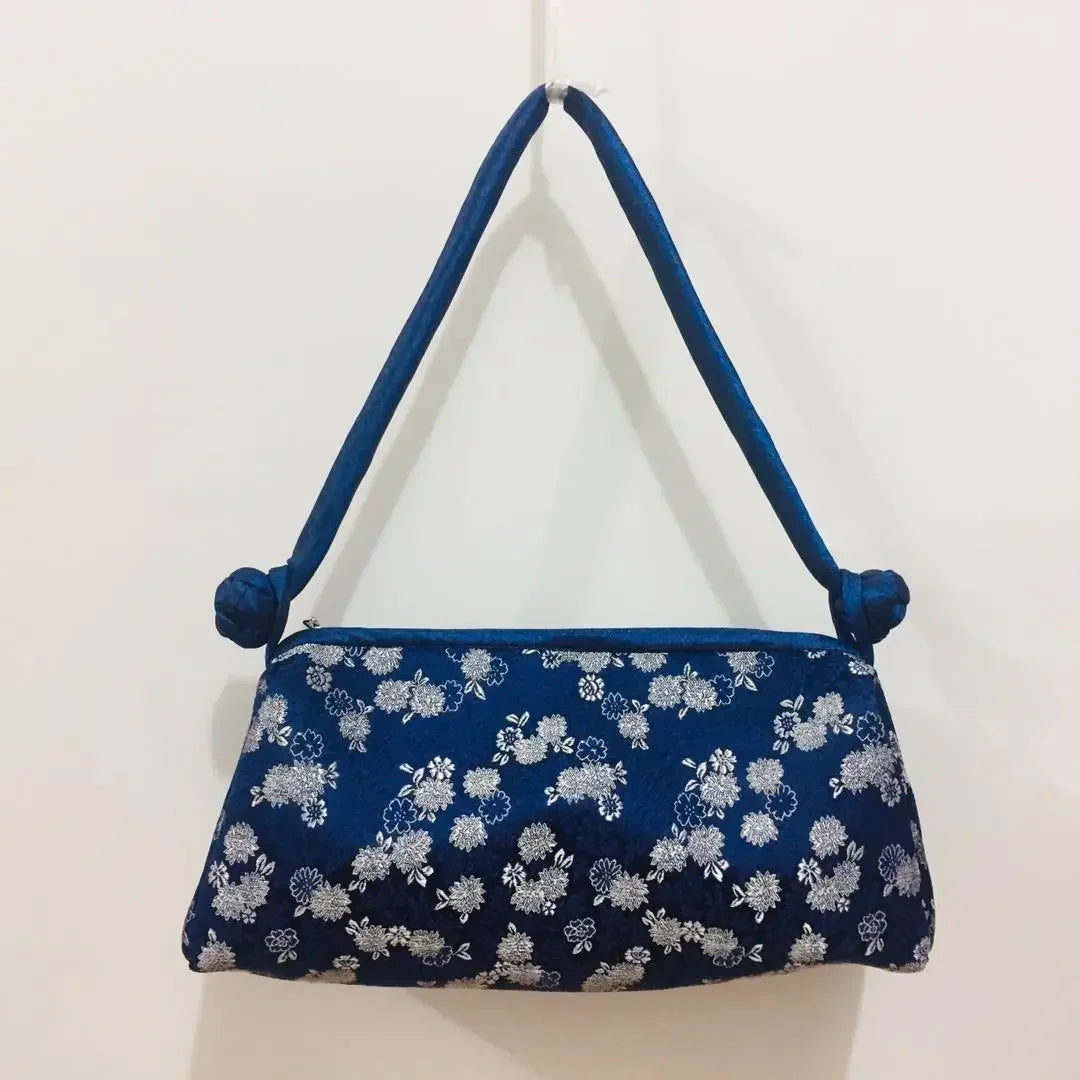 Luxury Silk Embroidered Women’s Handbag – Fashion Elegant Tote Clutch, Handmade Cosplay Style Evening Purse