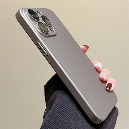 Matte Armor iPhone Case - Rugged Slim Plastic Cover with Camera Protection for iPhone 11–18, Air, Plus & Pro Max Models