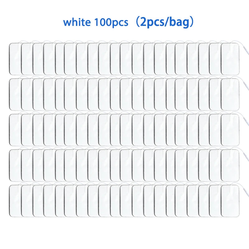 5×9cm Non-Woven Electrode Pads – 2mm Plug for TENS Muscle Stimulator & Acupuncture Machine, Gel Patch Accessories