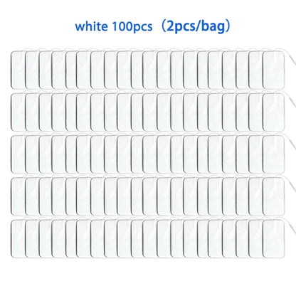 5×9cm Non-Woven Electrode Pads – 2mm Plug for TENS Muscle Stimulator & Acupuncture Machine, Gel Patch Accessories