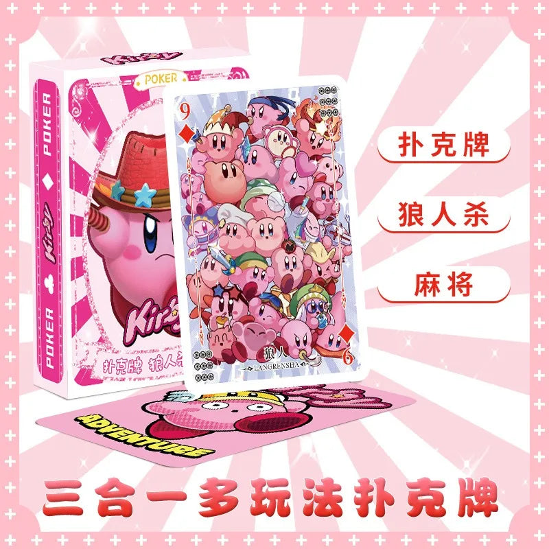 Kirby Poker Playing Cards – Kawaii Anime Board Game Deck for Kids, Party, and Creative Cartoon Gift Set