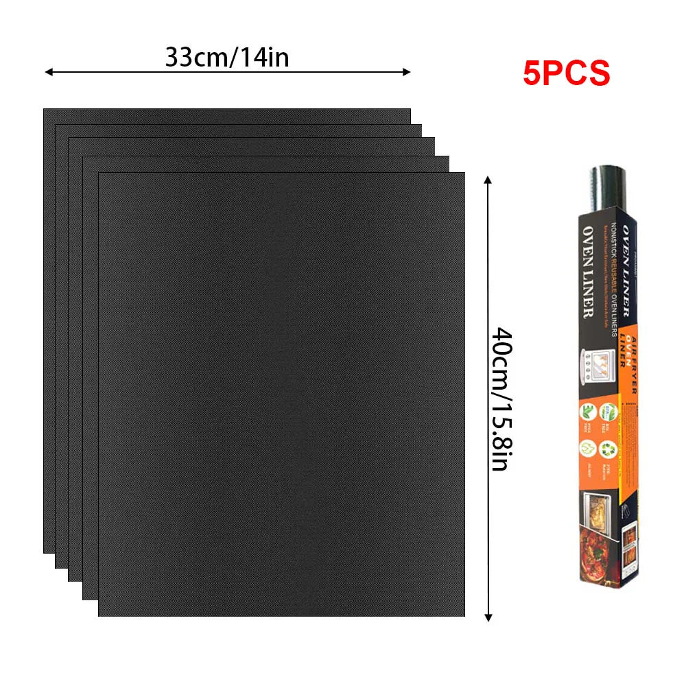 60x40cm Non-Stick BBQ Grill Mat - Heat Resistant Reusable Baking Sheet for Easy Cooking, Grilling & Outdoor Barbecue