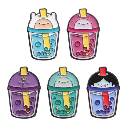 Cartoon Anime Character Enamel Pins – Cute Little Monk Brooches Lapel Badges, Funny Jewelry Gift for Friends