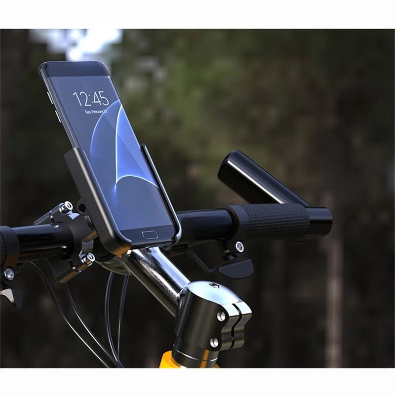 VIKEFON Aluminum Alloy Motorcycle & Bicycle Phone Holder – 4-7 inch Smartphone GPS Handlebar Mount