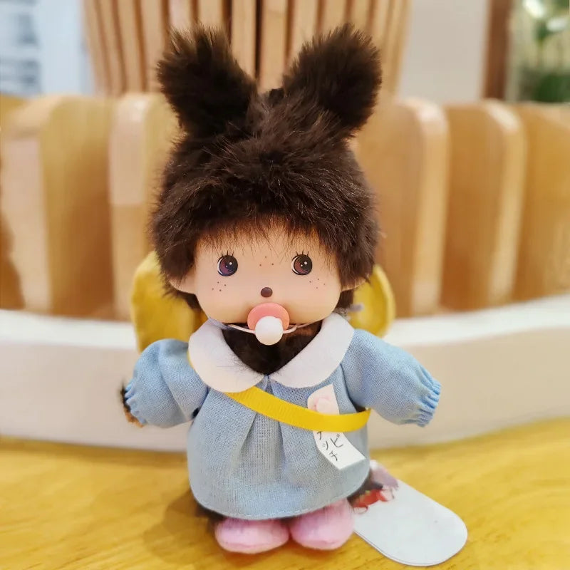Kawaii Meng Qiqi Dress-Up Doll Plush Pendant – Cute School Bag Accessory & Children’s Christmas Gift