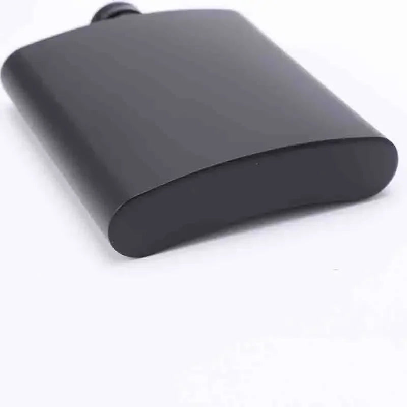 304 SS Portable Hip Flask – Black Whiskey, Vodka, Wine Bottle (6-12oz), Outdoor Bar Party Drinking Utensil