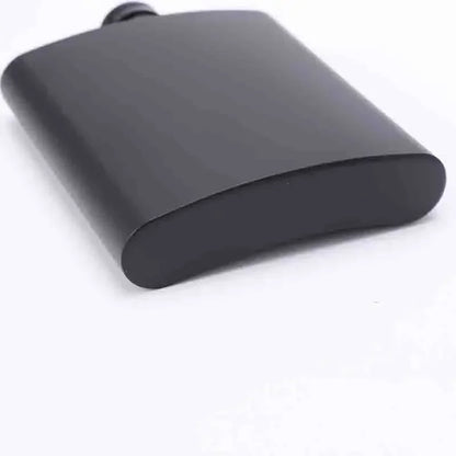 304 SS Portable Hip Flask – Black Whiskey, Vodka, Wine Bottle (6-12oz), Outdoor Bar Party Drinking Utensil