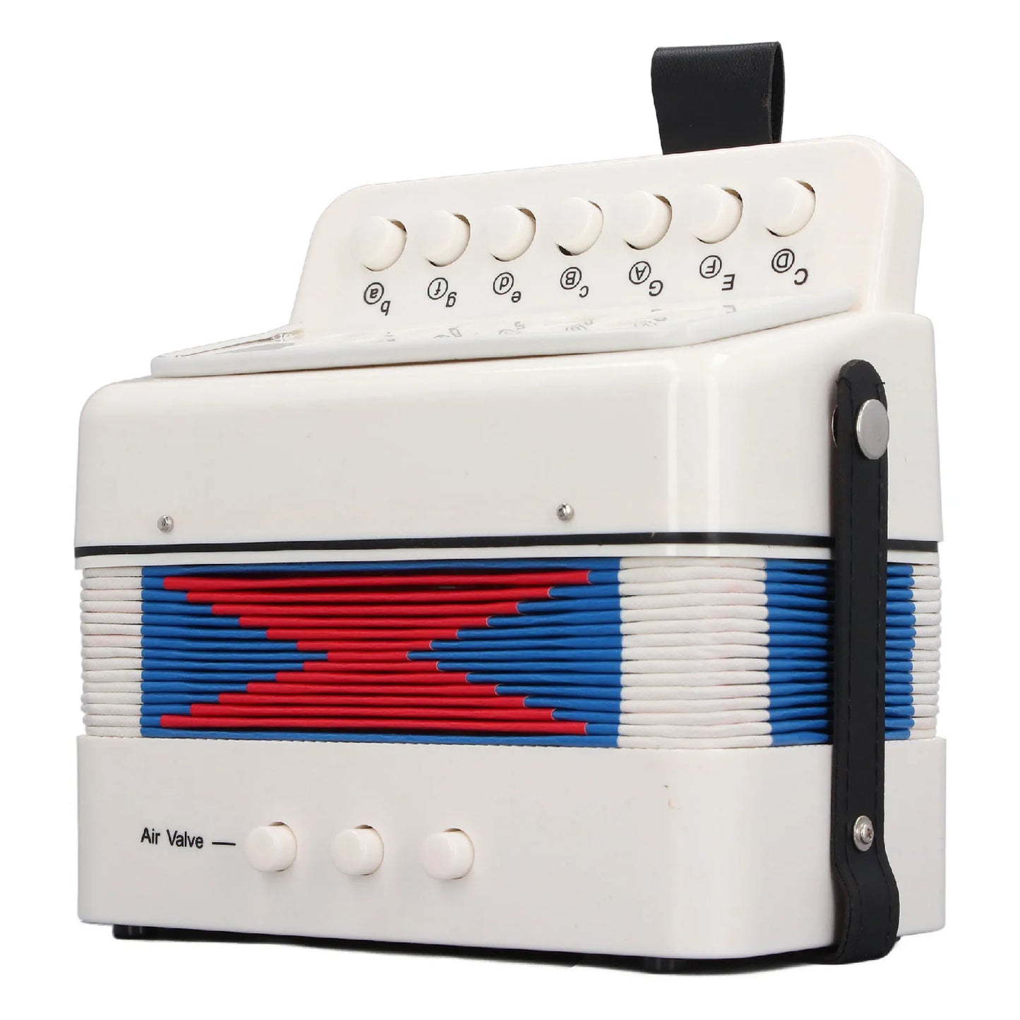 Kids Beginner Button Accordion - 2 Bass Educational Musical Instrument with Belt for Practice