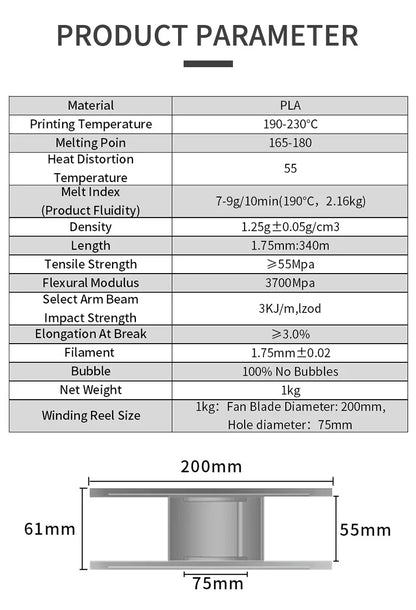 KINGROON 3D Printer Filament 22LBS — 10 Rolls 1KG 1.75mm PETG & PLA, Eco-Friendly Mixed Colors, High Toughness