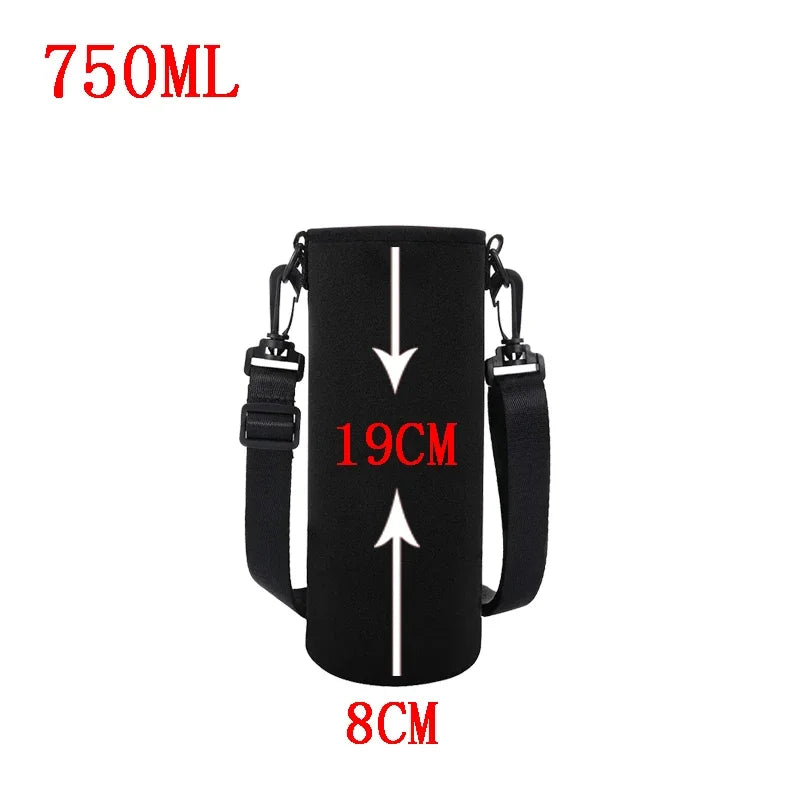 750/1000/1500ML Sports Water Bottle Insulated Neoprene Sleeve – Portable Bottle Carrying Case & Thermal Holder Bag