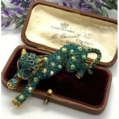 Baroque Leopard Brooch Pin - Luxury Unisex Jewelry Accessory for Wedding Holiday Party Gifts & Costume Decor