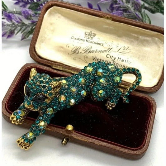 Baroque Leopard Brooch Pin - Luxury Unisex Jewelry Accessory for Wedding Holiday Party Gifts & Costume Decor