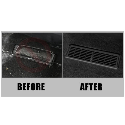 Tesla Model Y Air Outlet Covers - 2pcs Under Seat Vent Dustproof Protection Covers for Car Decoration