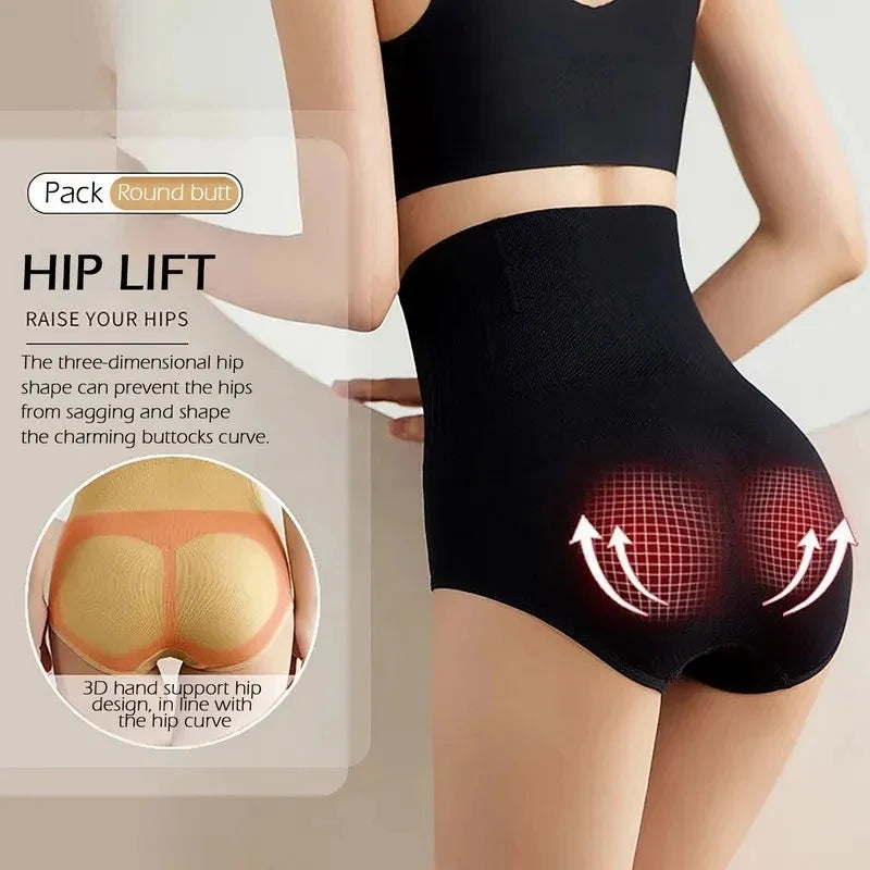 Belly Slimming Panties - High Waist Waist Trainer Body Shaper for Women, Tummy Control Butt Lifter Underwear, Postpartum Shapewear Pants