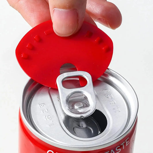 5Pcs Can Lid Sealer – Plastic Beverage Can Protector for Soda, Beer & Drink Bottles