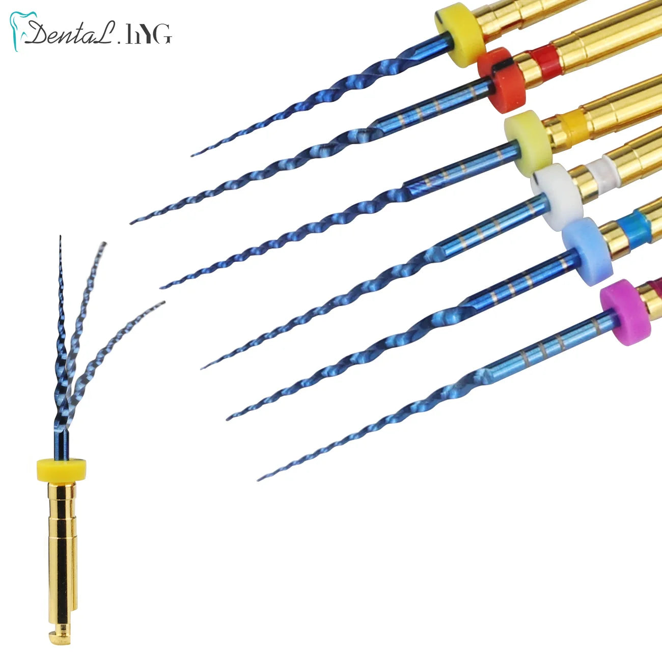 Dental SX-F3 Blue Nitinol Rotary Files – Universal Endodontic Engine Tool for Root Canal Treatment