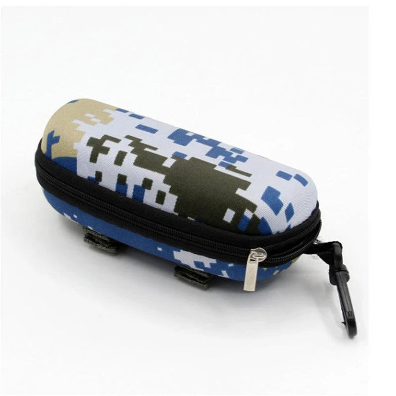 Camouflage Outdoor Sports Glasses Case – Thickened Zipper Sunglasses Storage Box, Anti-Stress & Military Portable