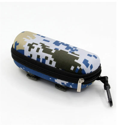 Camouflage Outdoor Sports Glasses Case – Thickened Zipper Sunglasses Storage Box, Anti-Stress & Military Portable