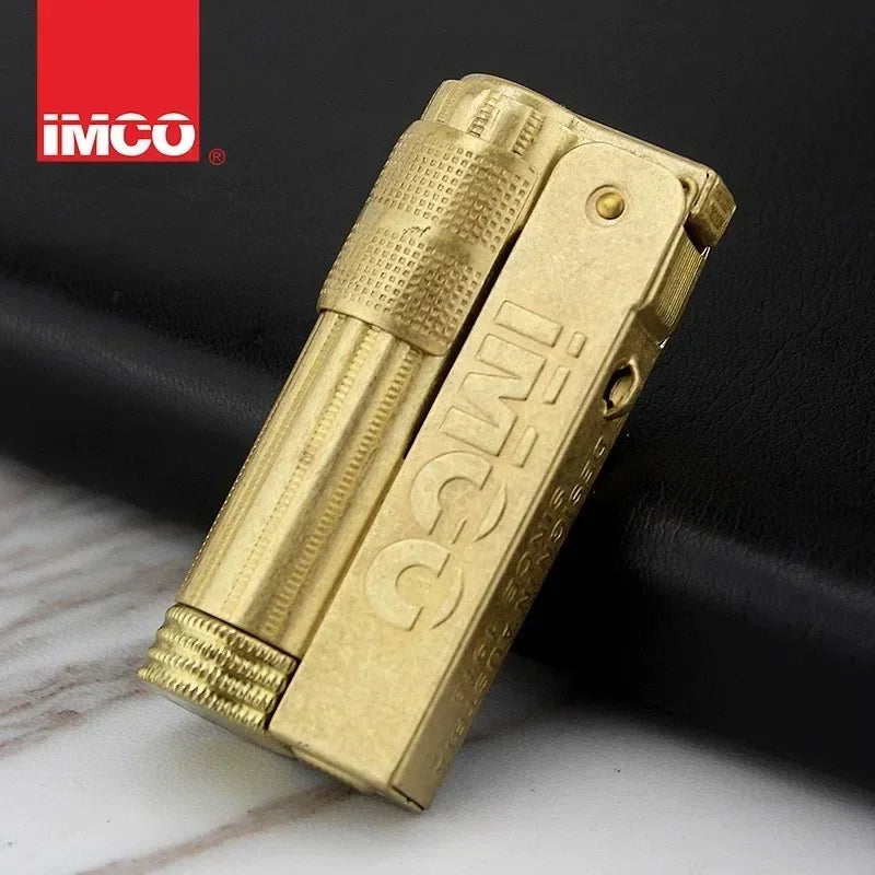 IMCO Aiku 6700 Metal Lighter – Austrian Retro Trench Design, Windproof Kerosene Lighter for Men’s Smoking Gift