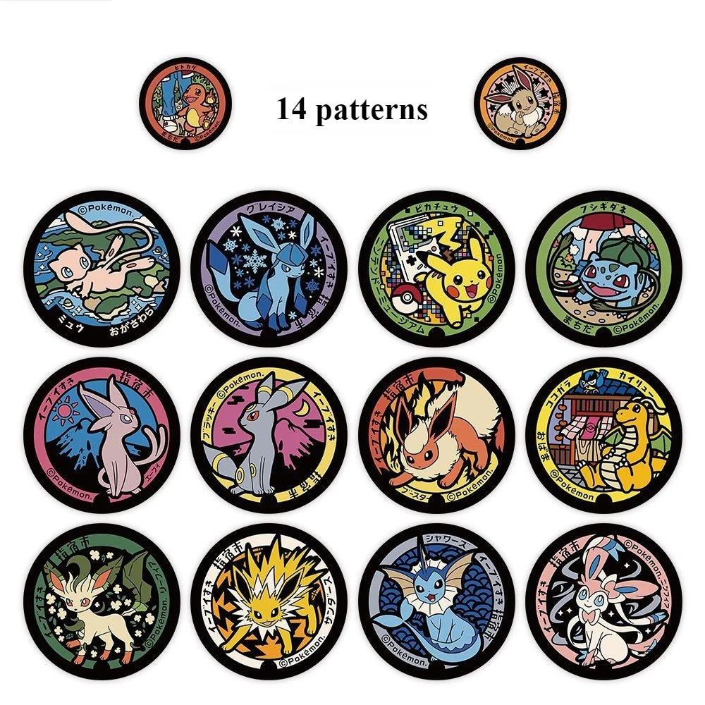 500/1000PCS Pokémon Pikachu Roll Stickers – Waterproof Cartoon Decals for Scrapbooking, Luggage, Phone & Gift Decoration